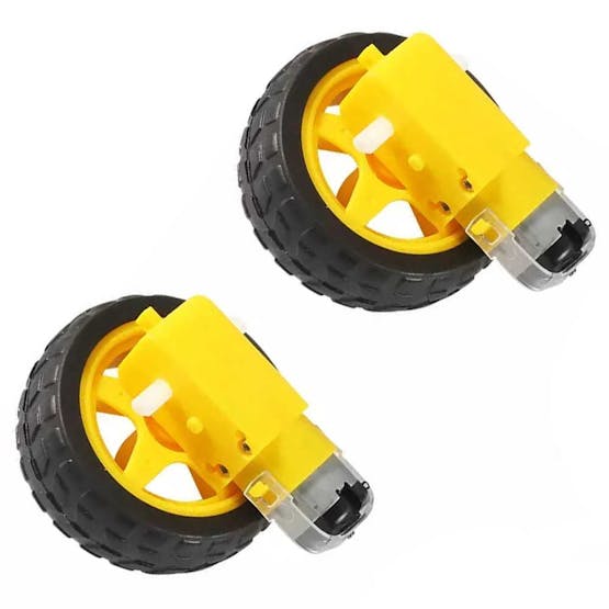 Figure 11 - DC Motors with wheels.