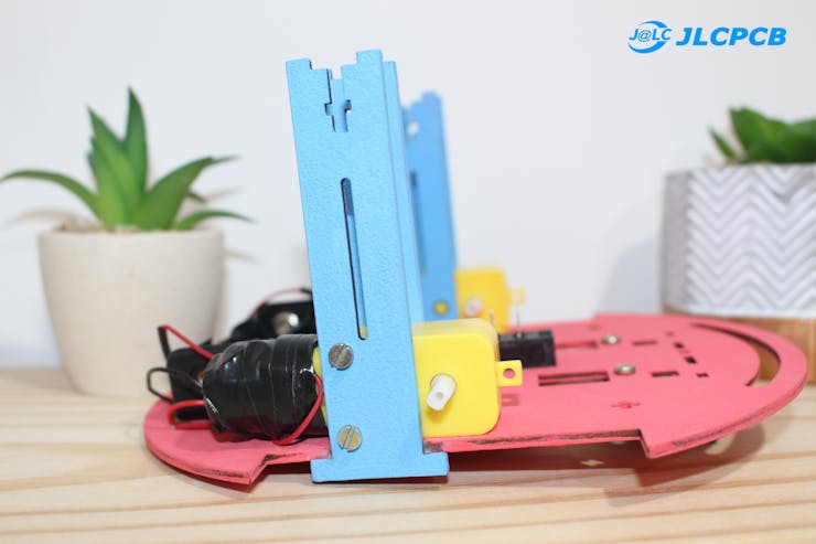 Figure 13 - DC Motors installed in the robot structure.