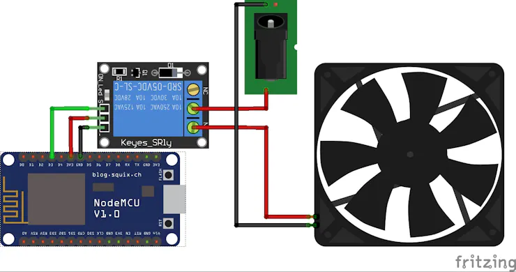 Schematic for exhaust fan