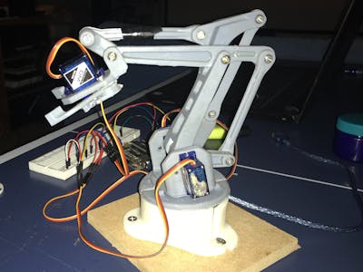 3D printed robotic arm