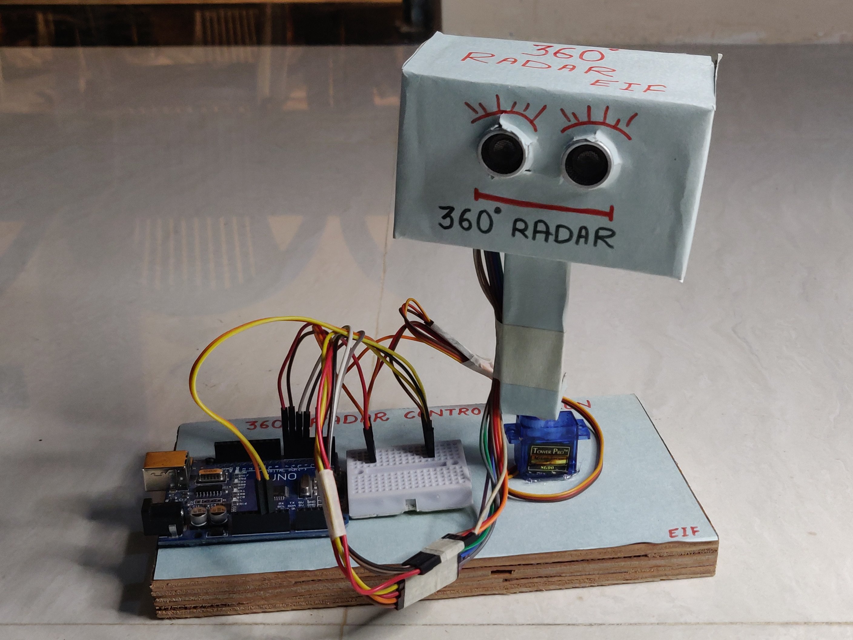 360 RADAR Using 2 Ultrasonic Sensor - Arduino Project Hub