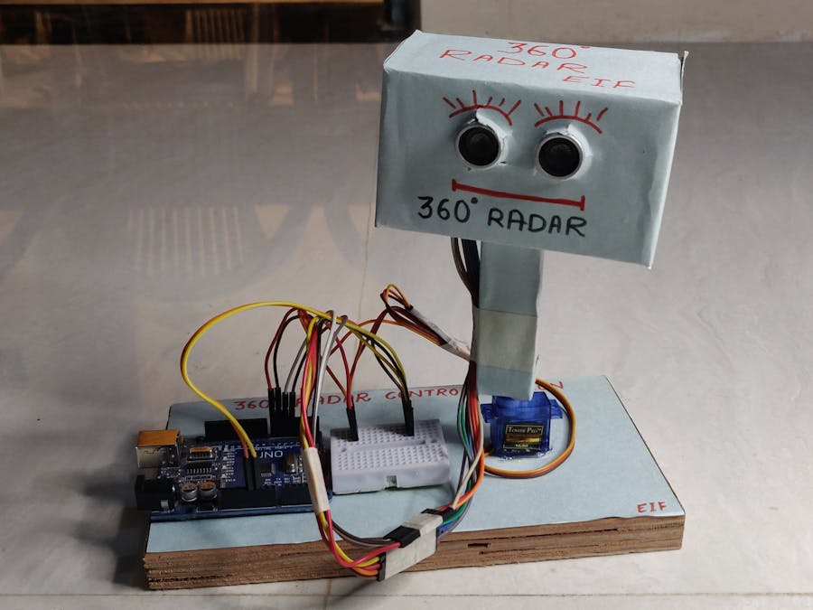 360 RADAR using 2 ultrasonic sensor