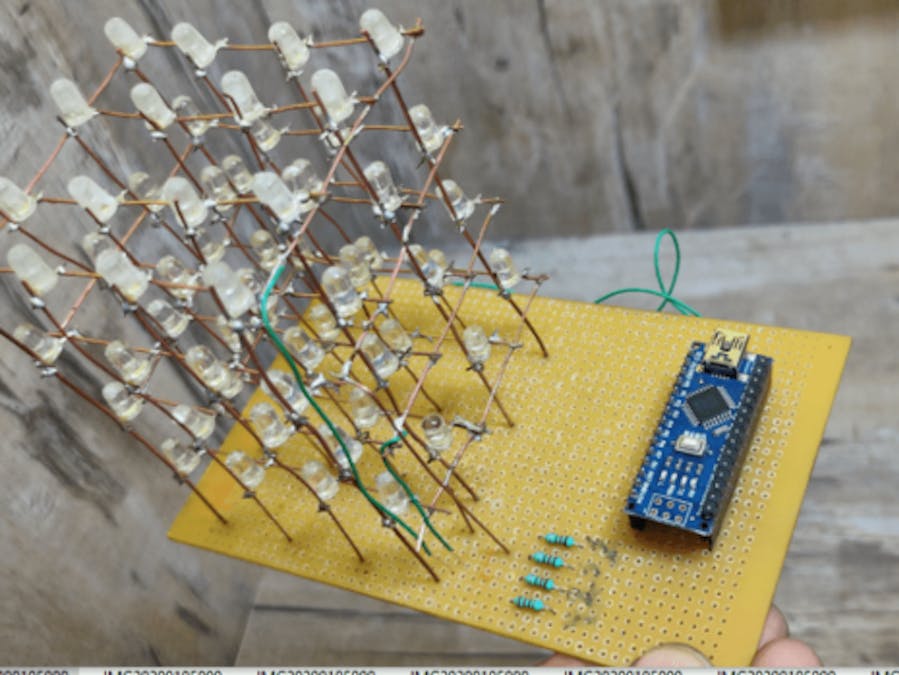 How to make an Arduino LED Cube 4x4x4