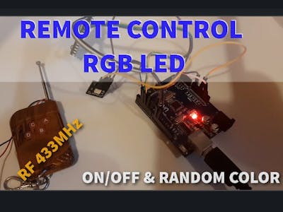 Faithfully In reality flask RGB LED Random Clor With 433MHz RF Remote and Arduino - Hackster.io
