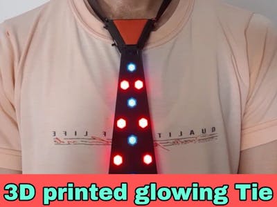 3D printed glowing Tie by Electroboffin