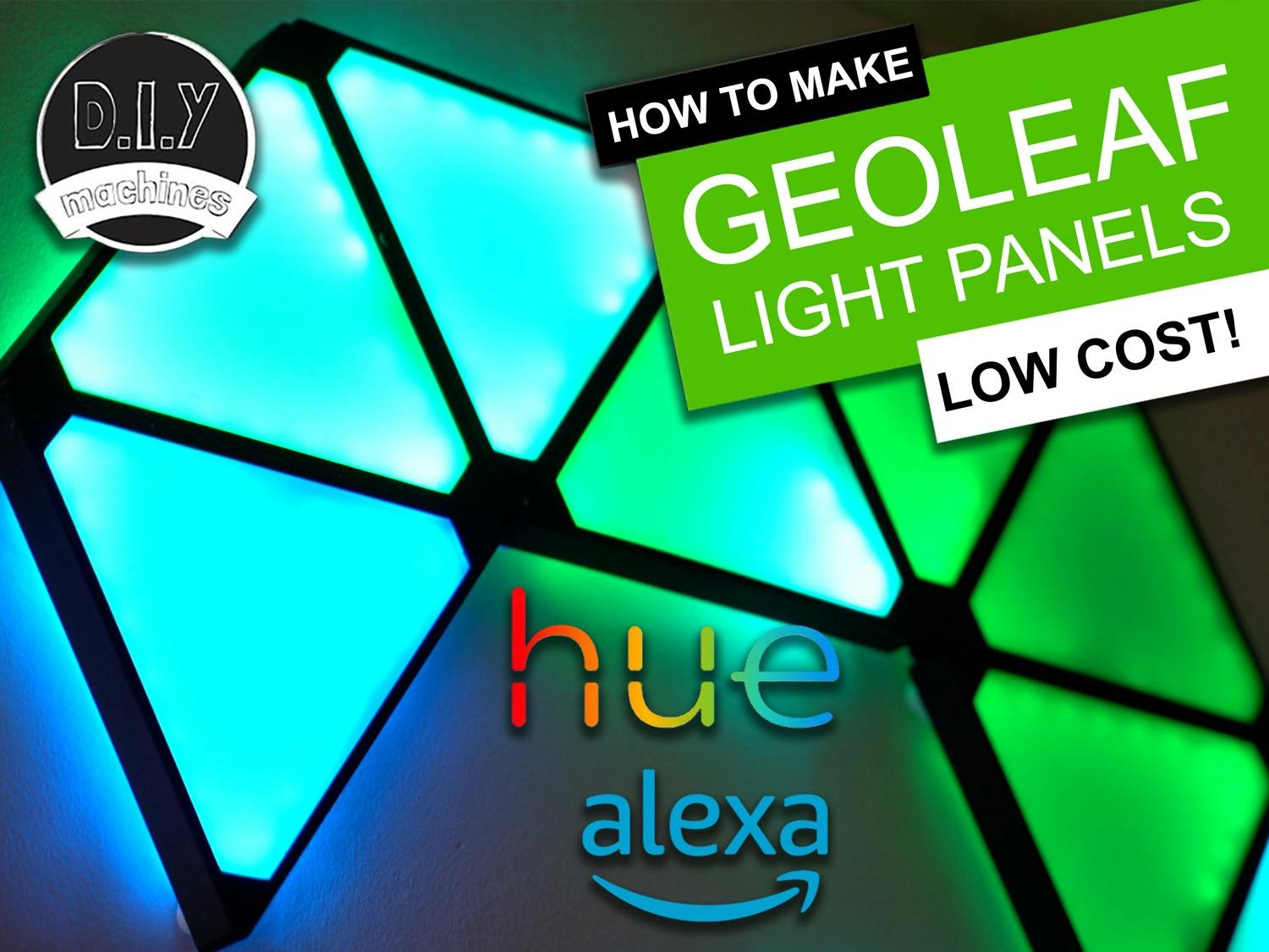 lys s klæde sig ud nedadgående GeoLeaf - 3D printable geometric lights with Alexa & Hue - Hackster.io