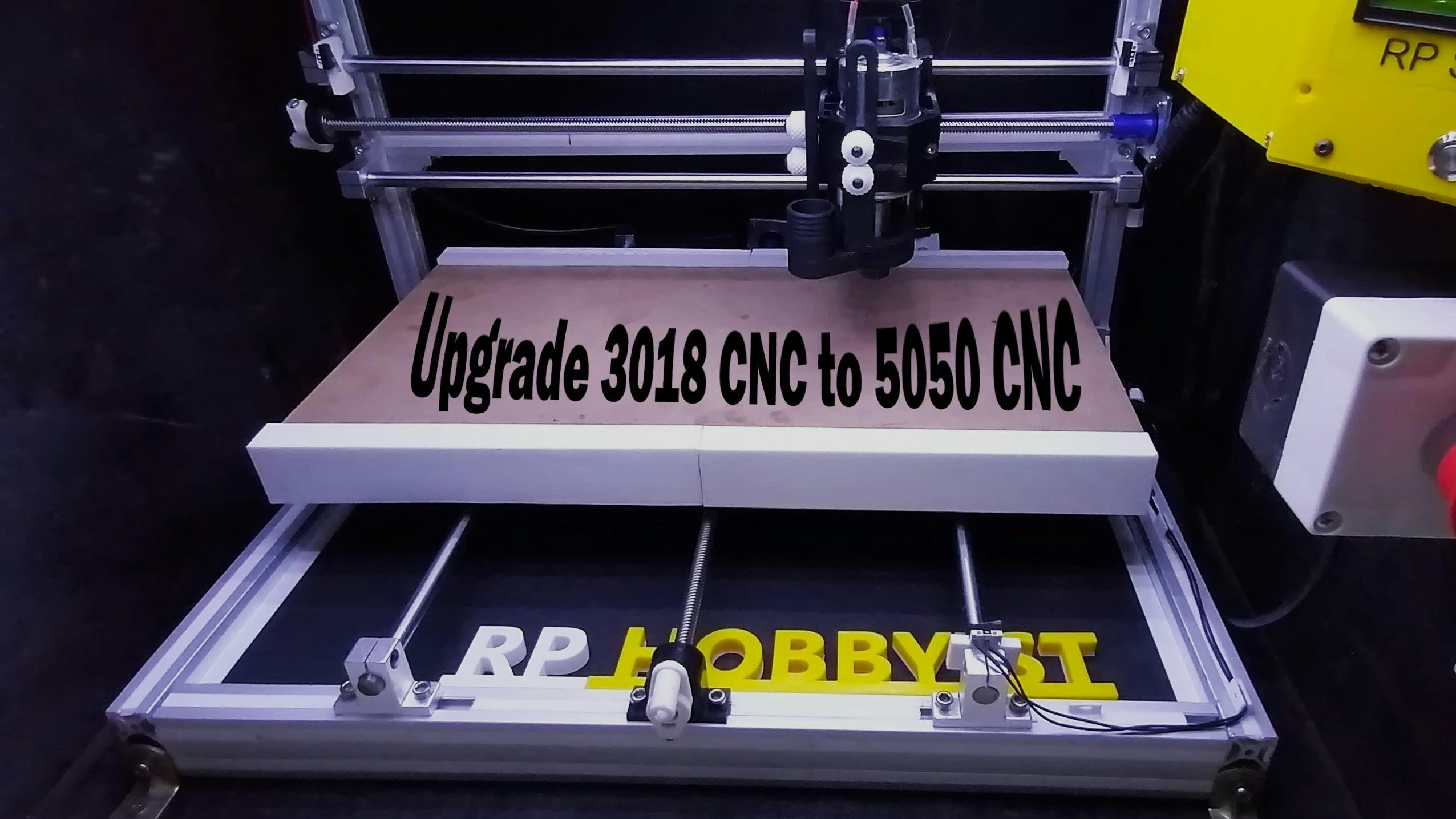 Upgrade a 3018 CNC Machine to a 5050 by Building a New Rig