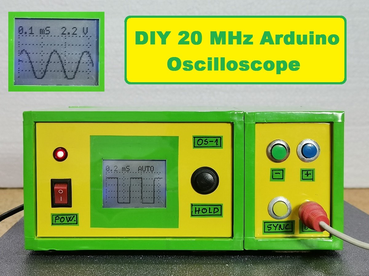 DIY Simple 20 KHz Arduino Oscilloscope On Nokia 5110 LCD - Hackster.io