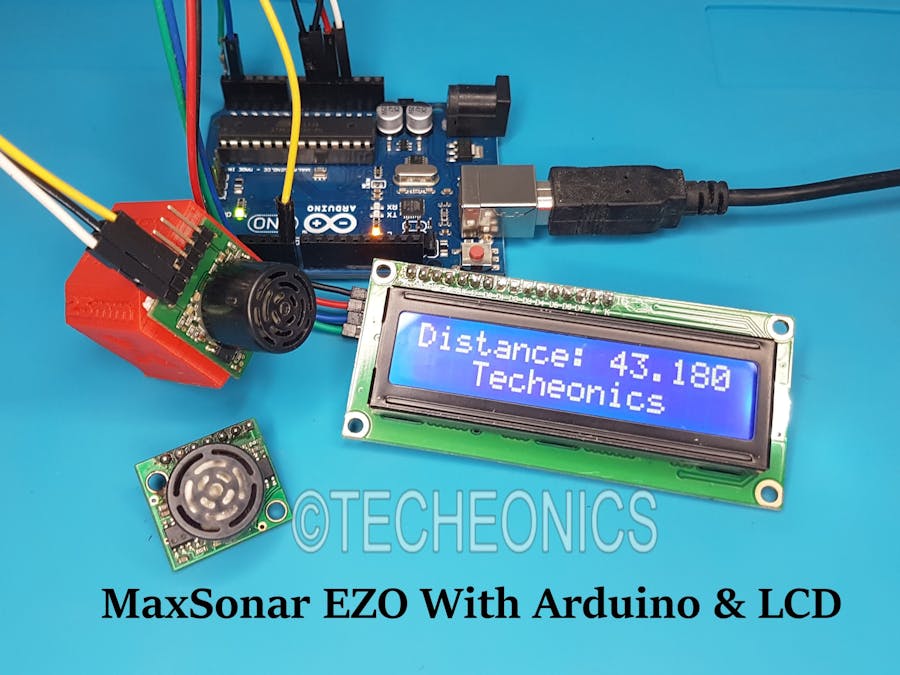 MaxSonar EZ0 Ultrasonics Sensor With Arduino