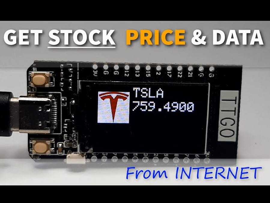 Get STOCK PRICE TTGO ESP32