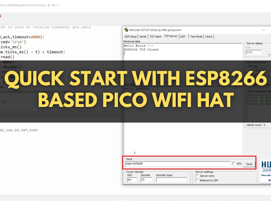 Quick start with ESP8266 based Pico WiFi HAT