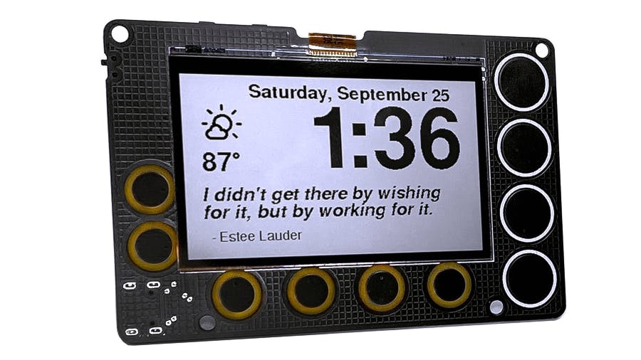 Technoblogy - Low-Power LCD Clock