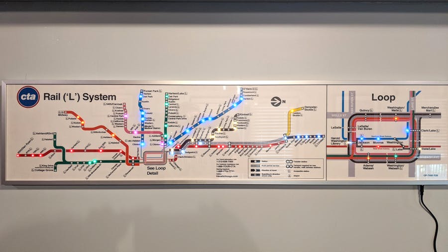 Vonmule's Metro Map Uses a Raspberry Pi, Python, and a Lot of Wires to Show  Live Train Locations 
