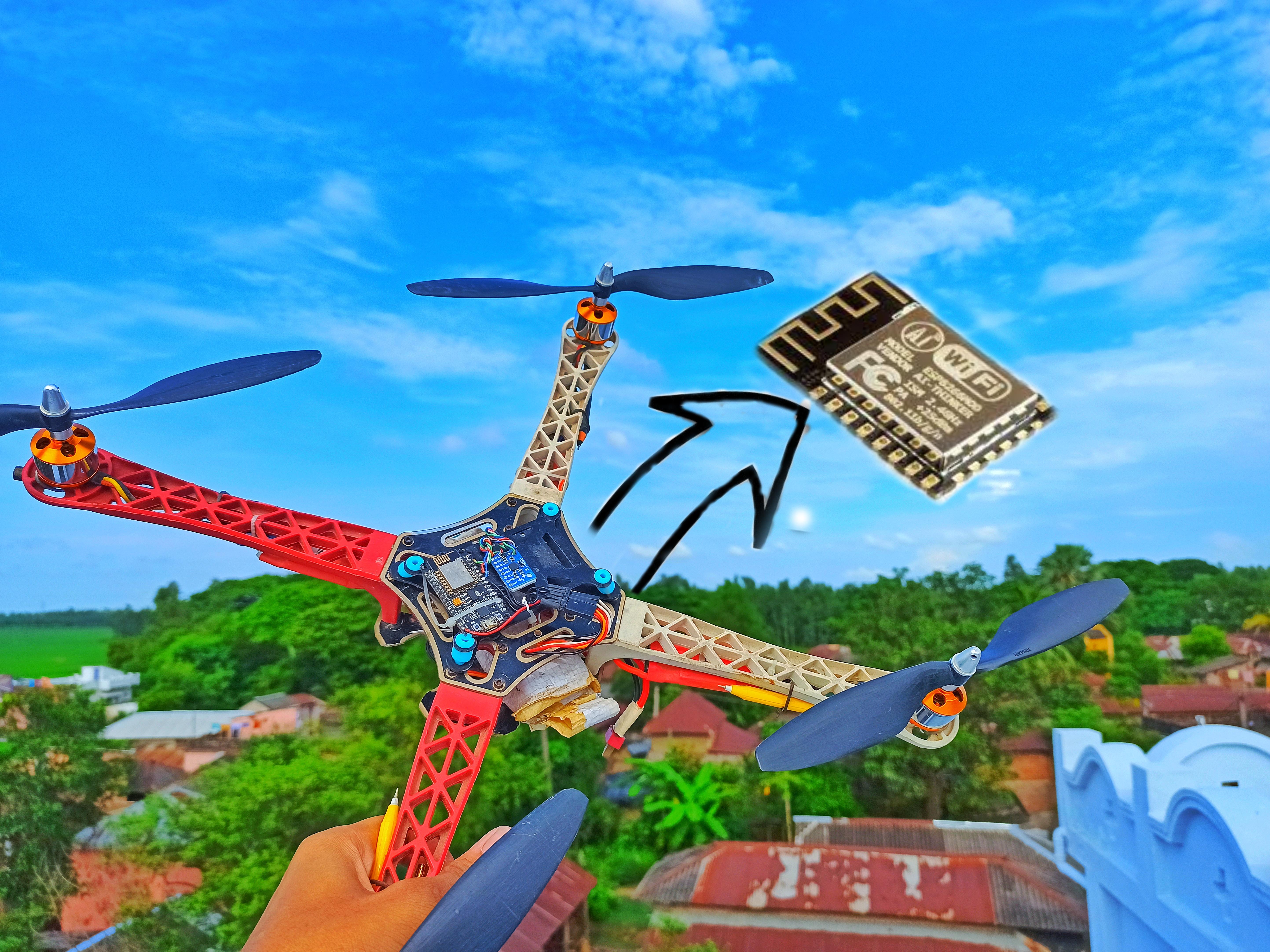 Building smart drones with deals esp8266 and arduino