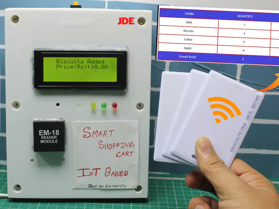 Smart Trolley Using RFID - Hackster.io