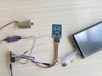 Intelligent access control based on ESP32 and TFT LCD