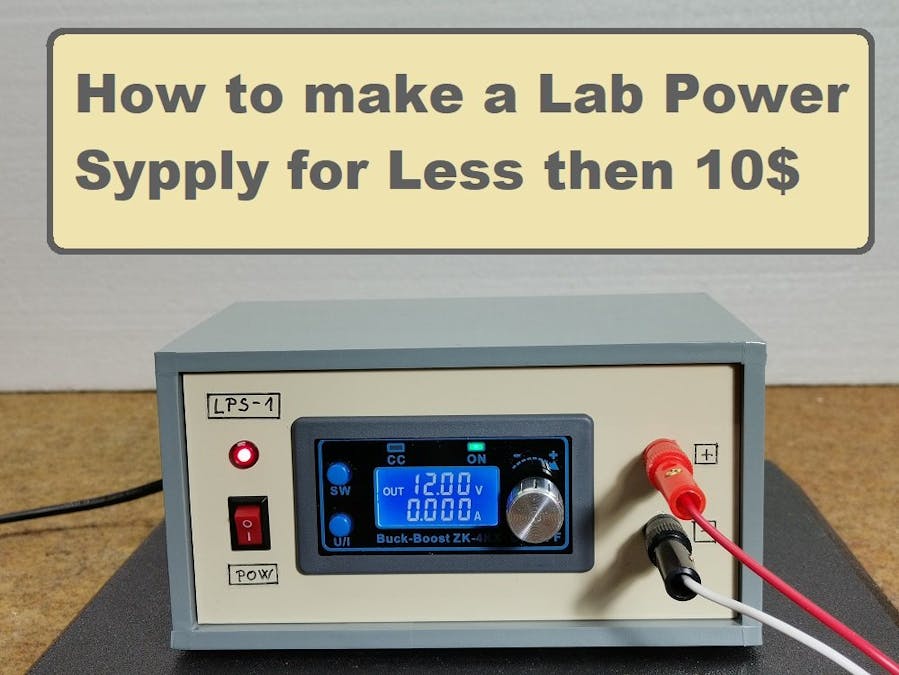 How to make a simple and inexpensive laboratory power supply