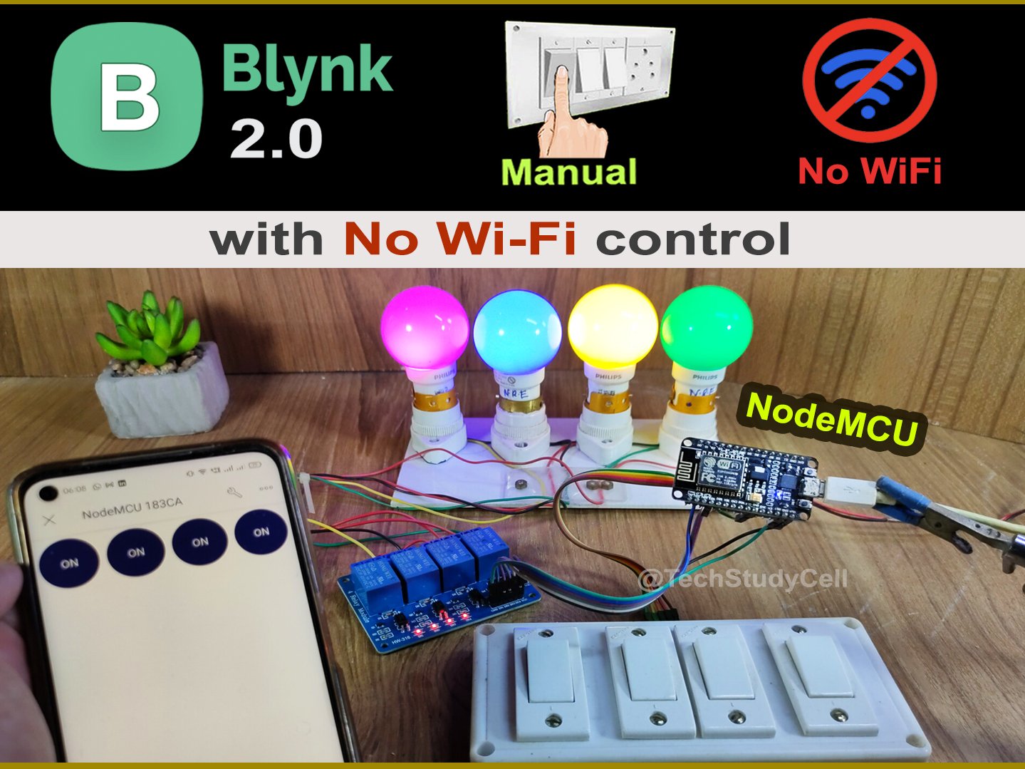 ESP8266 Home Automation Project With NodeMCU & New Blynk App - Hackster.io