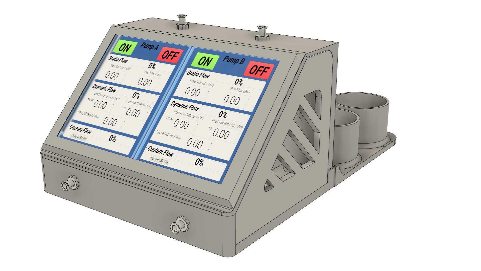 Programmable Fluidic Pumping System là một sản phẩm tuyệt vời từ Hackster.io. Trong hình ảnh liên quan, QLabel được sử dụng để hiển thị các thông số về hệ thống bơm. Hãy xem hình ảnh để khám phá những tính năng tuyệt vời của sản phẩm này!