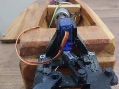 Bluetooth wooden boat