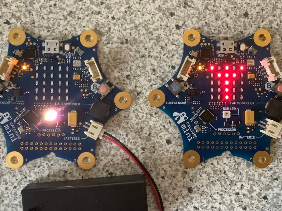 Calliope mini: Alarm mit Funk-Fernbedienung