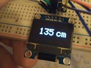 Arduino Distance sensor and OLED