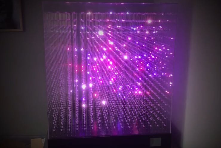 Display Mesmerizing Animations Within This 16x16x16 LED Cube 