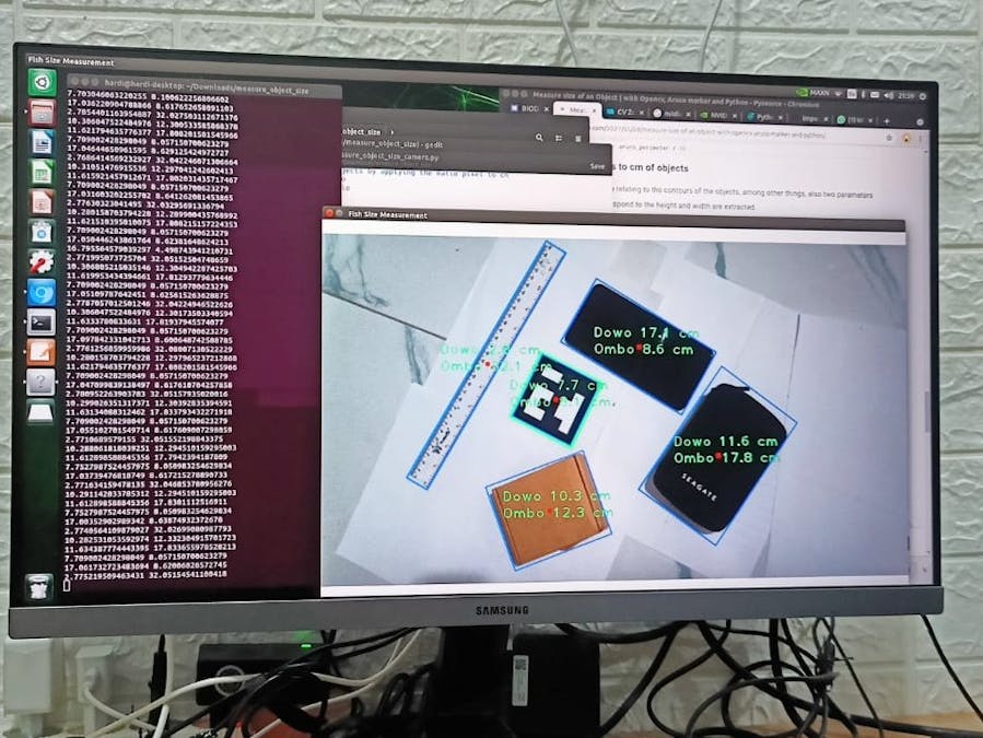 Object Size Measurement on Nvidia Jeston Nano
