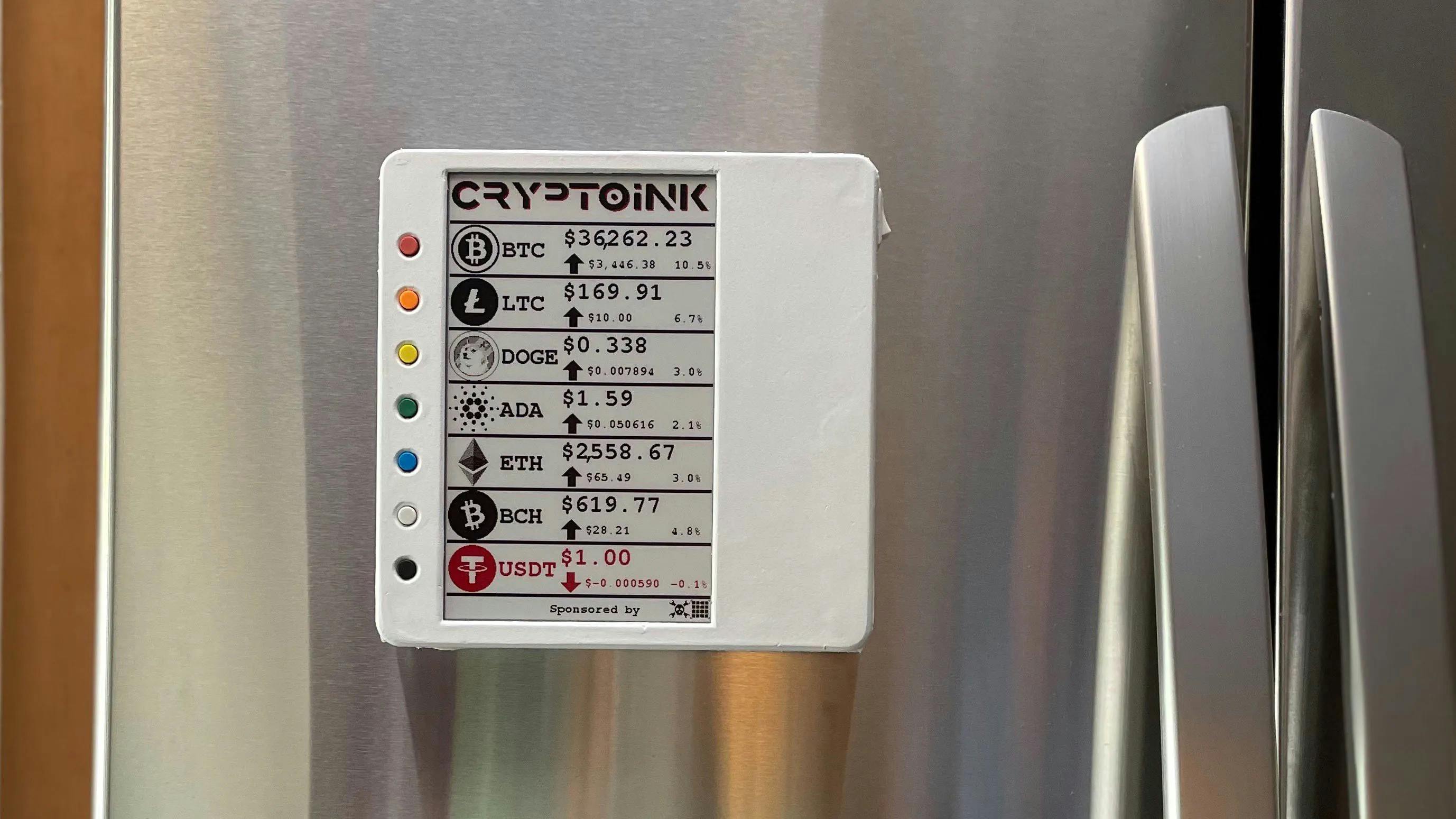 Watch Your Crypto Go to the Moon with CRYPTOiNK! - Hackster.io