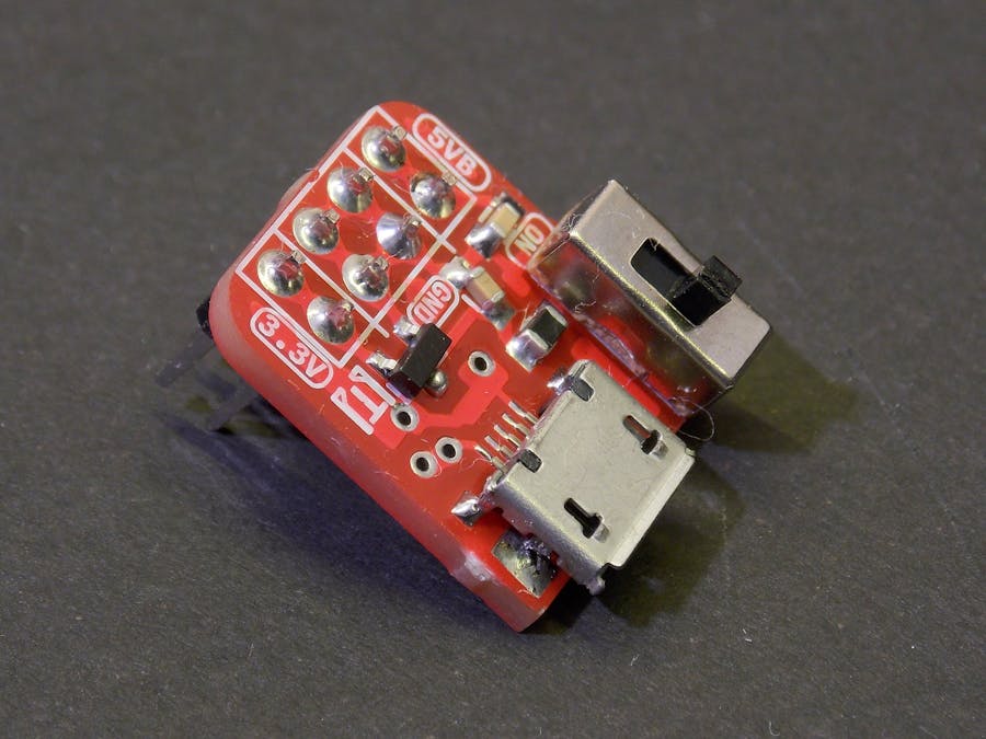 A tiny, breadboardable USB power supply