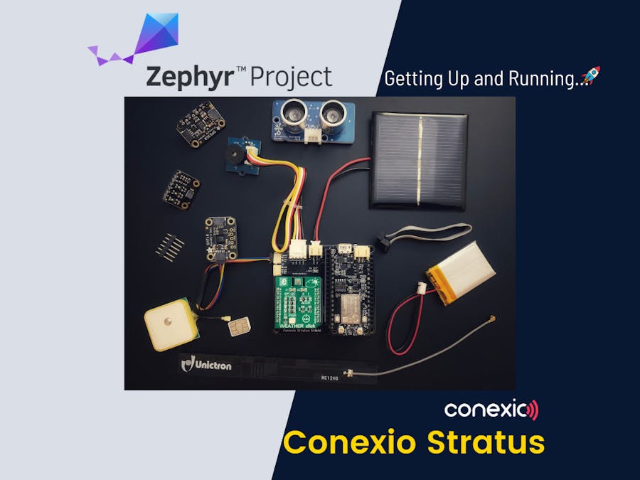 Up and Running with ZephyrRTOS on Conexio Stratus IoT Kit