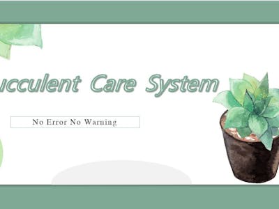 Succulent Care System based on oneM2M - noerror. qlu. edu
