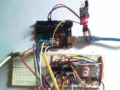 Object counter with IR sensor