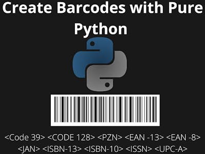 Create Barcodes with Pure Python - Hackster.io