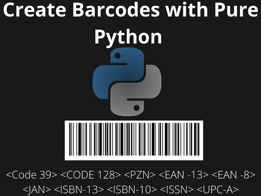 Create Barcodes with Pure Python