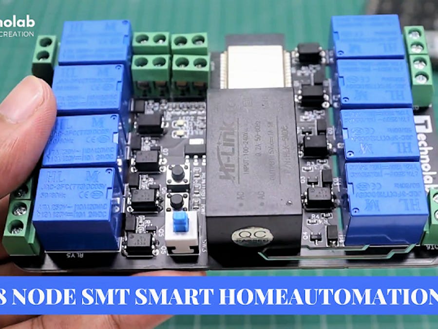 8 NODE SMT Smart HomeAutomation PCB.