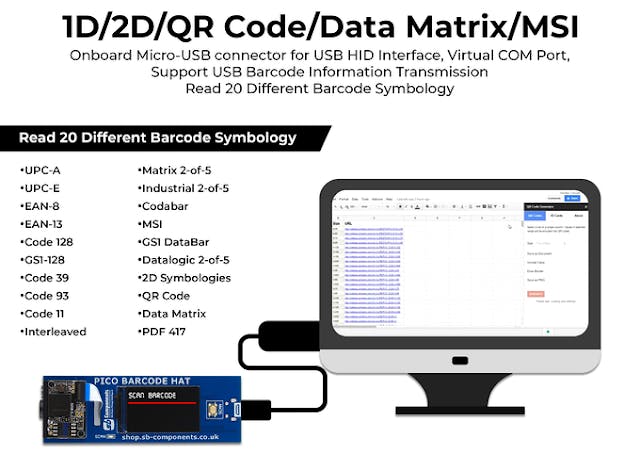 Pico Barcode HAT