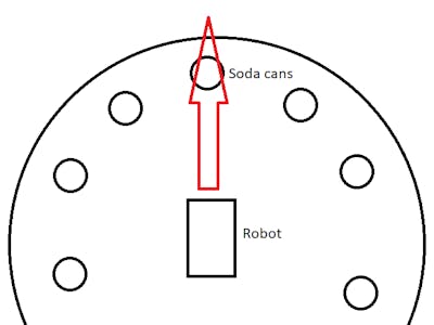 Robot that kicks soda cans