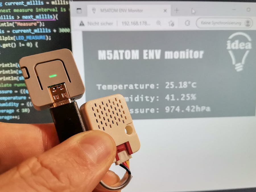 M5ATOM ENV mini data monitor