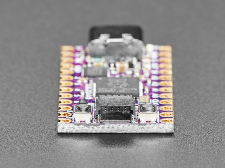 The board breaks out 18 GPIOs, plus a further two on the STEMMA QT port at the end. (📷: Adafruit)