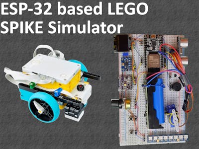 Micropython LEGO SPIKE simulator on ESP32 board