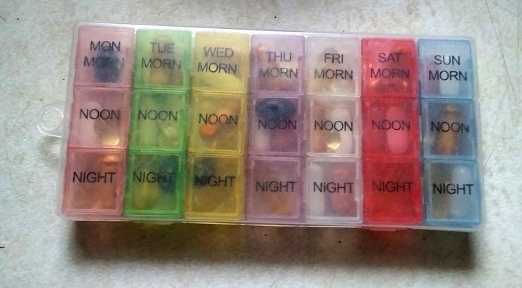 Once my pills are in here, I never remember what each one pill is.
