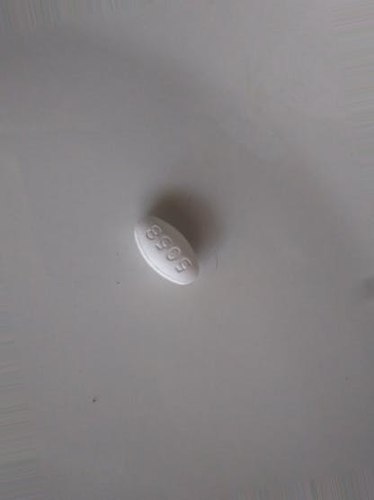 Pill on white background