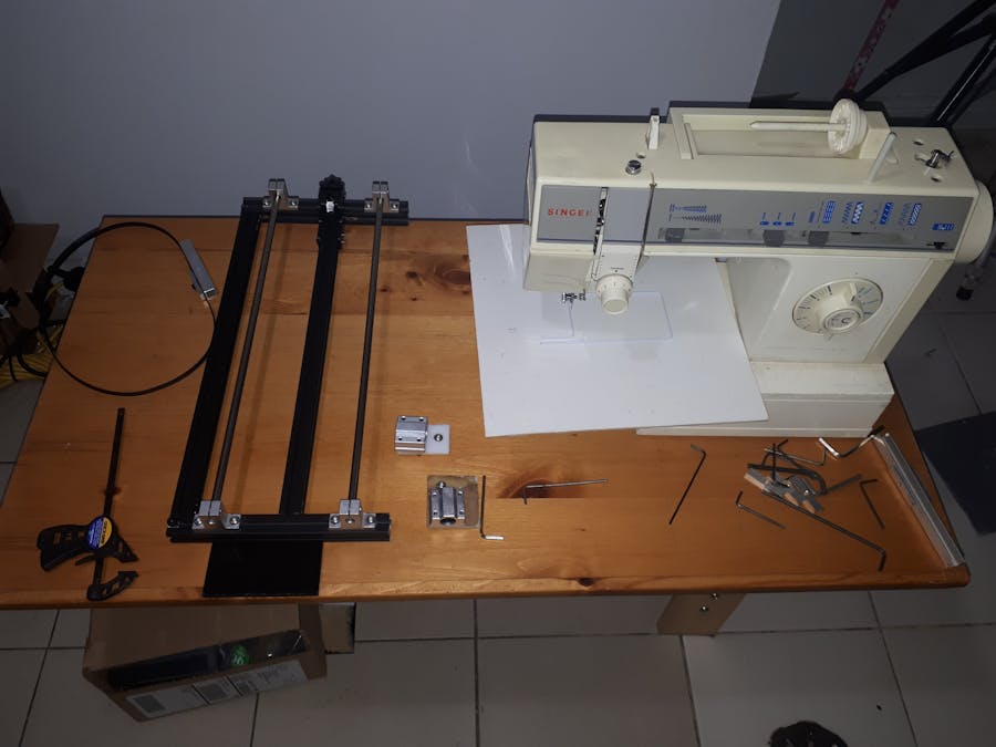 XY Plotter meets Sew Machine 