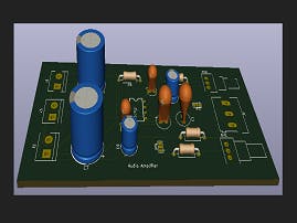Audio Amplifier Circuit Design PCB Board