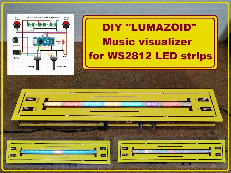 DIY LUMAZOID Arduino Music Visualiser