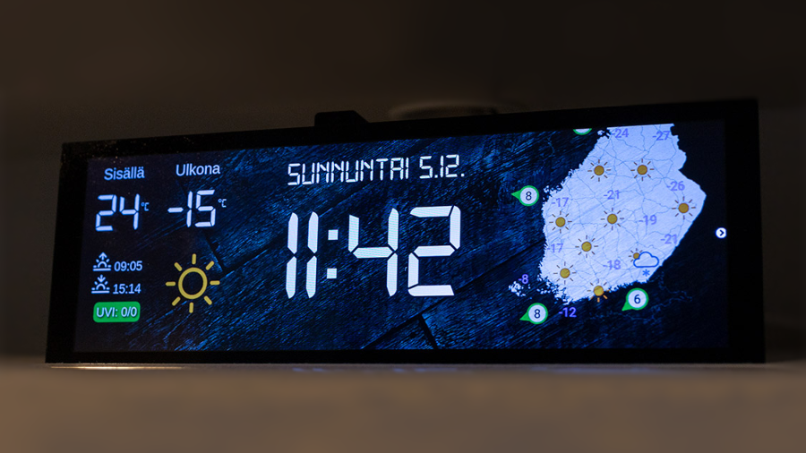 raspberry pi clock display