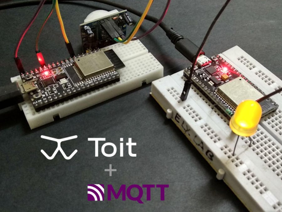 Toit and ESP32: MQTT based motion alert system