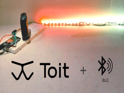 LED Strip with BLE Device Using ESP32 and Toit