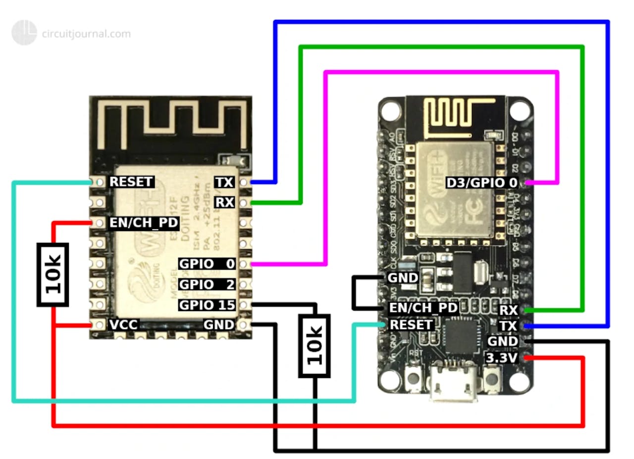 adherirse preposición El aparato How to program ESP8266-12E using Arduino IDE - Hackster.io